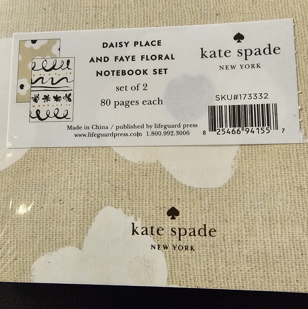 Kate Spade Set Of Two Notebooks Set 80 pages each New sealed in package - Picture 3 of 4